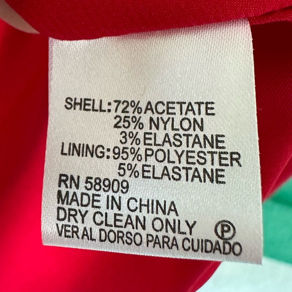 Antonio Melani Alicia Ruffled Pleated Dress Red Cocktail Off Shoulder Size 4 - Picture 7 of 14